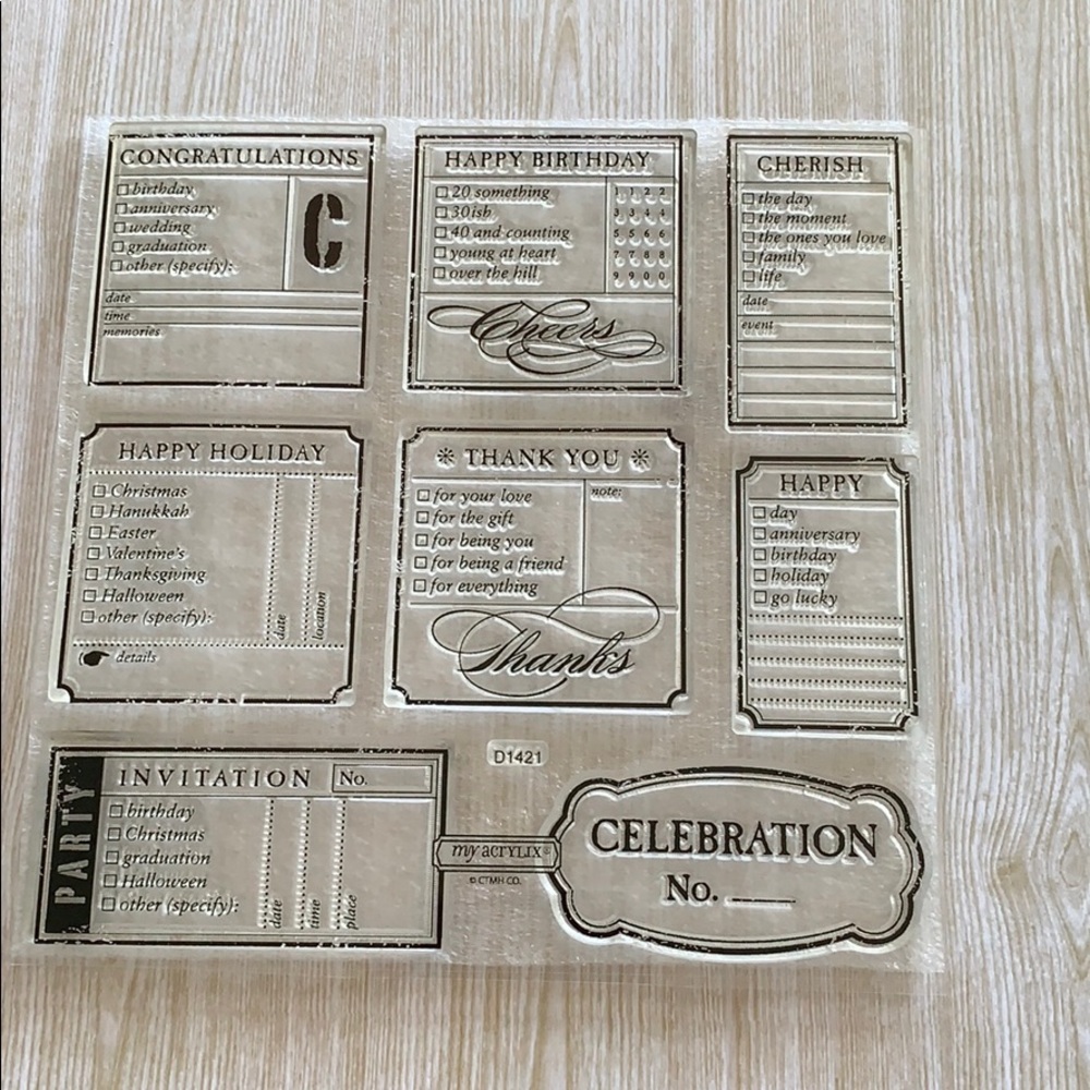 Close to my heart stamps D1421